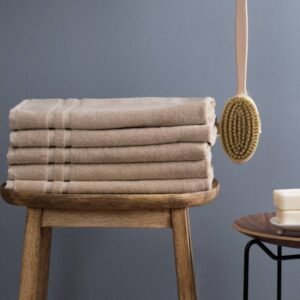 Bath Mat Beige 50x70 100%cot 650gsm