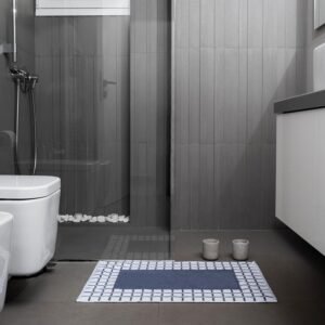 Bath Mat Roua Chess 50x70 100%cot 650gsm