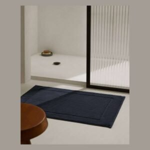 Bath Mat Black 50x70 100%cot 650gsm
