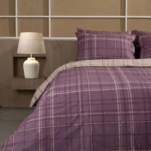Cotton Feelings 2066 Mauve Extra-Large Duvet Cover (230x250)