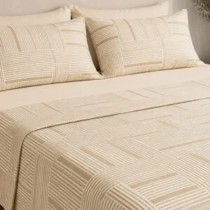 Menta Emprimé 600 Grey Single Duvet Cover (170x250)