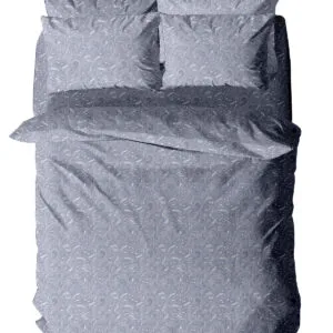 Menta Emprimé 440 Grey Single Duvet Cover (170x250)