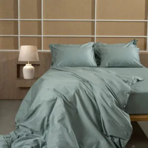 Omnia Aqua Cotton-Satin Duvet Cover, King Size (220x240)