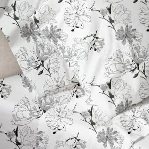 Menta Emprimé 070 Grey Single Duvet Cover (170x250)