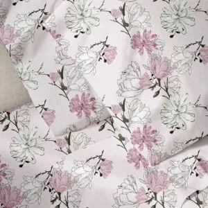 Menta Emprimé 070 Pink Single Duvet Cover (170x250)