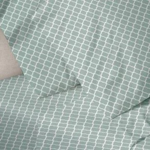 Menta Emprimé 530 Aqua Single Duvet Cover (170x250)