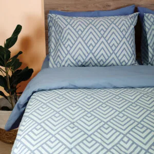 Cotton Feelings 2036 Blue King-Size Duvet Cover (230x250)