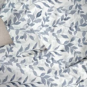 Menta Embroidered 050 Blue Quilt Cover, King Size (230x250)