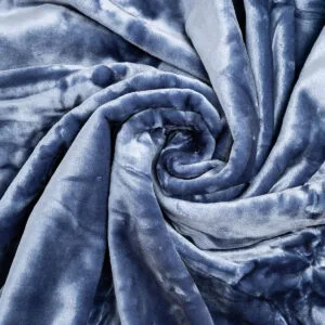 Iris Blue Single Velvet Blanket (160x220)