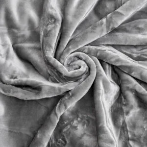 Iris Grey Single Velvet Blanket (160x220)