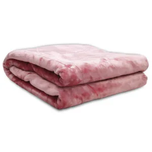 Iris Coral Velvet Blanket, King Size (220x240)