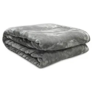 Iris Grey Velvet Blanket, King Size (220x240)