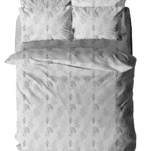 Menta Embrimé 400 Grey Pillowcase, 50x70