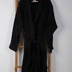 Sato Black Bathrobe, XL