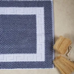 Grey/White Meander Rug, 50x75