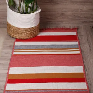 Peny Red Woven Rug, 70x120