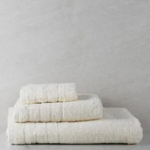 Dory 7 Ecru Hair Towel Set of 3