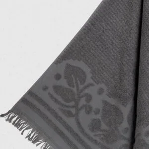 Krosi 5 Dark Grey Bath Towel (80x150)