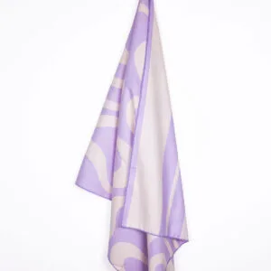 Sea View Groovy Purple Beach Towel, 80x180