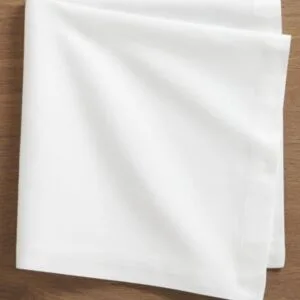 Unbleached IBIZA White Dinner Napkin, 50x50
