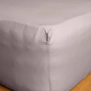 Cotton Feelings Fitted Sheet with Elastic, 106 Light Gray, Single (100x200+30)