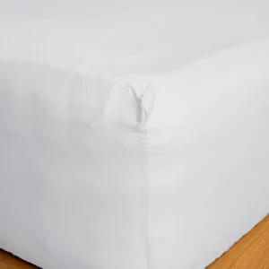 Cotton Feelings Fitted Sheet with Elastic, 100 White, King Size (180x200+30)