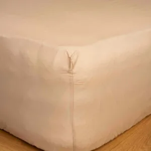 Cotton Feelings Fitted Sheet with Elastic, 110 Beige, King Size (180x200+30)