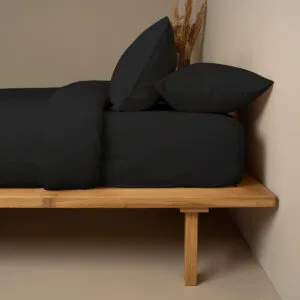Cotton Feelings Flat Sheet 111 Black King Size (235x270)