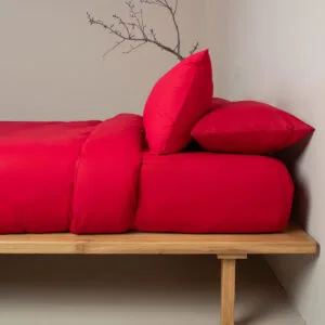 Cotton Feelings Flat Sheet 113 Red King Size (235x270)