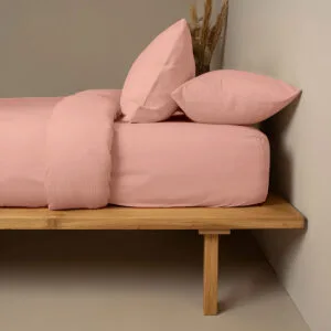 Cotton Feelings Flat Sheet 116 Light Pink King Size (235x270)
