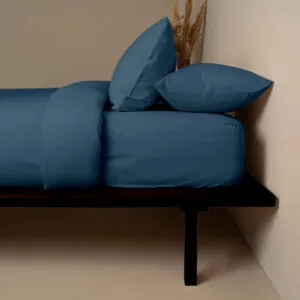 Cotton Feelings Flat Sheet 121 Sea Blue King Size (235x270)