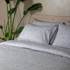 Cotton Feelings 2040 Grey Single-Size Fitted Sheet Set (105x205+30)
