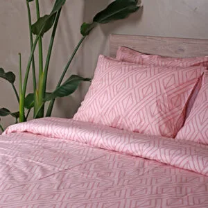Cotton Feelings 2042 Pink Single-Size Fitted Sheet Set (105x205+30)