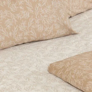Cotton Feelings 2052 Beige Single-Size Fitted Sheet Set (105x205+30)