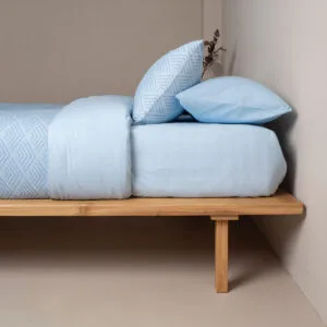 Cotton Feelings 2048 Blue Double Sheet Set with Elastic (150x205+30)