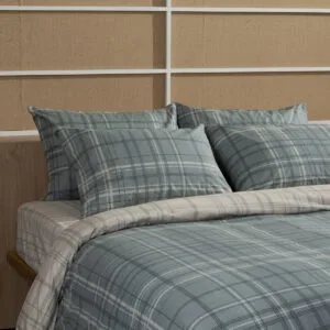 Cotton Feelings 2066 Aqua Double Sheet Set with Elastic (150x205+30)