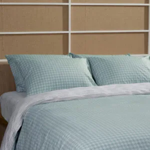 Cotton Feelings 2064 Aqua Double Sheet Set with Elastic (150x205+30)