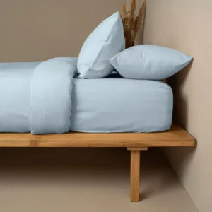 Cotton Feelings 103 Light Blue Double Sheet Set with Elastic (150x205+30)