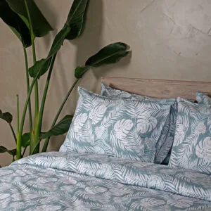 Cotton Feelings 2038 Aqua Double Sheet Set with Elastic (150x205+30)