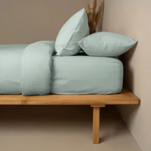 Cotton Feelings 105 Aqua King-Size Sheet Set with Elastic (170x205+30)