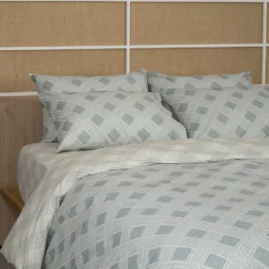 Cotton Feelings 2072 Aqua King-Size Sheet Set with Elastic (170x205+30)