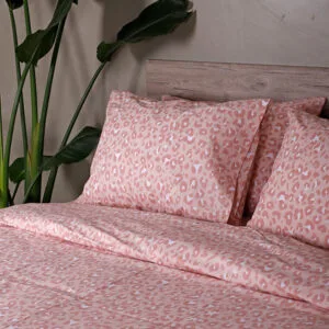 Cotton Feelings 2044 Pink King-Size Sheet Set with Elastic (170x205+30)