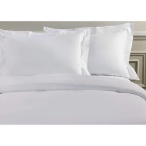 Satin Solid-Color White King Size Sheet Set (270x280)