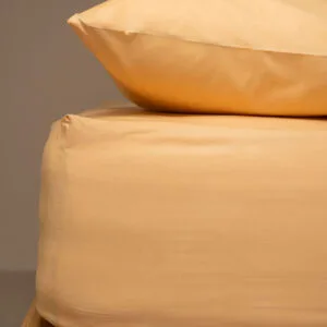 Menta Bottom Sheet with Elastic, 4 Beige, Single (100x200+25)