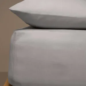 Menta Bedding Set with Elastic Band, 19 Dark Gray, Double (160x200+25)