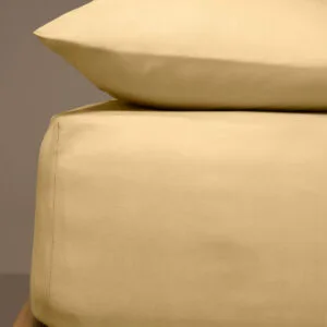 Menta Bedding Set with Elastic Band, 3 Light Beige, Double (160x200+25)