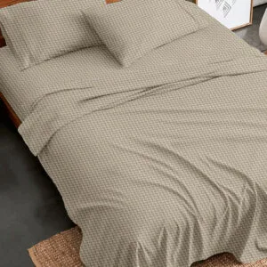Flannel Bedding Set 2064 Beige Single (160x260)