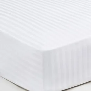Satin Stripes Double-Sized Fitted Sheet (160x200+40)