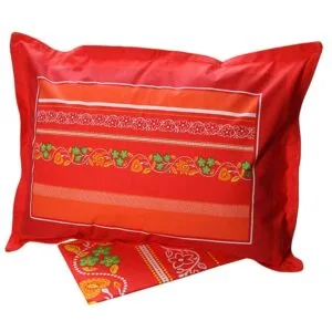 Cotton Feelings Printed Sheet Set 4674 Red Single (160x260)