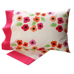 Cotton Feelings Printed Sheet Set 529 Pink Single (160x260)